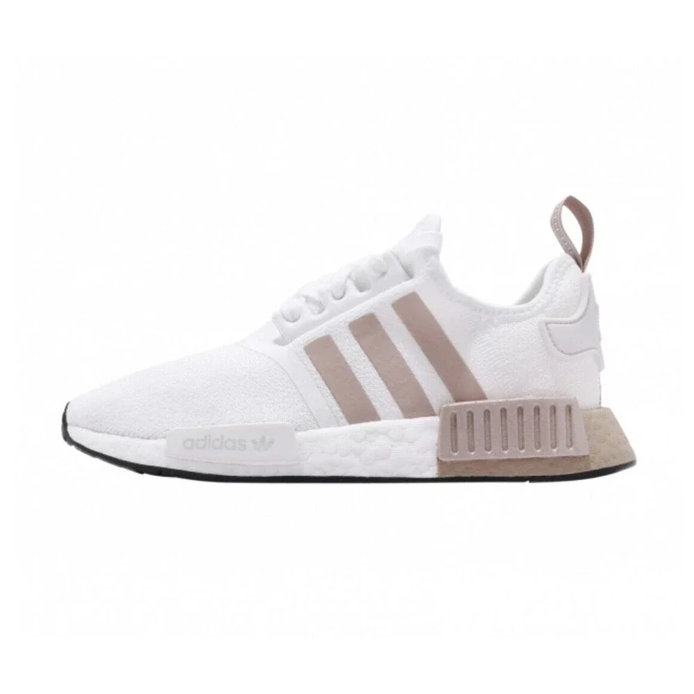 Adidas NMD R1 Boost Women Casual Running Shoe White Athletic Sneaker Trainer - Picture 3 of 11